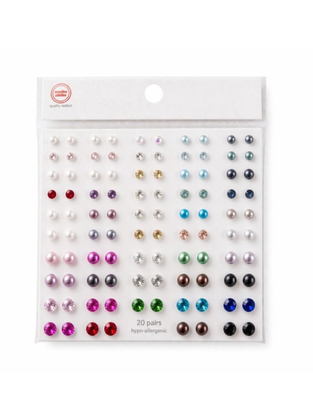 50 Pair Wonder Nation Girl Multicolor Stud Earrings new